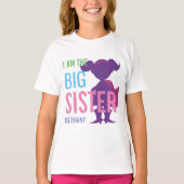 Big Sister Specialized Superheld Silhouette Girls T-shirt (Voorkant)