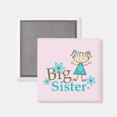 Big Sister Stick Figuur Magneet (Voorkant / Achterkant)