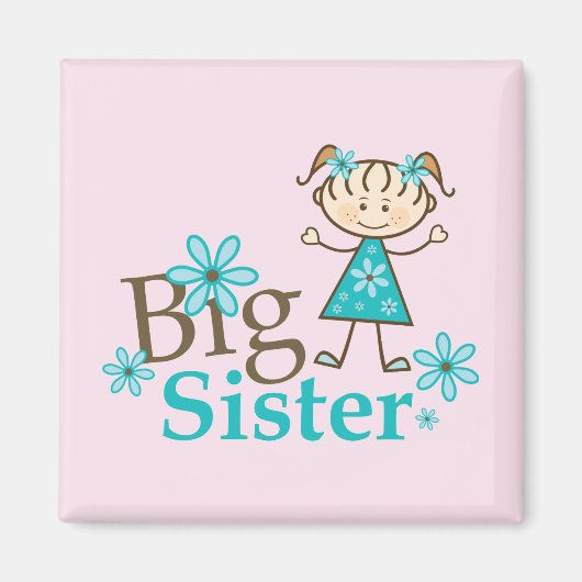 Big Sister Stick Figuur Magneet (Voorkant)