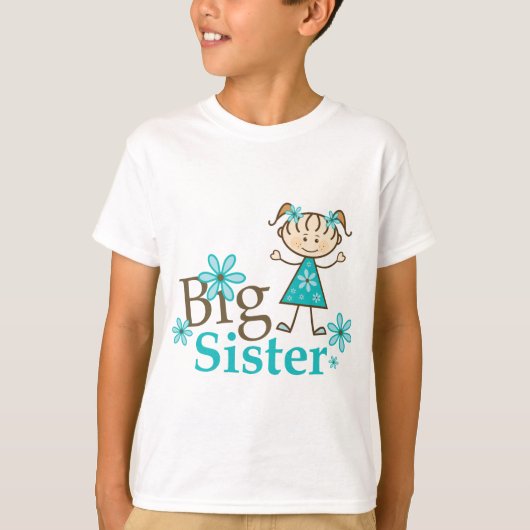 Big Sister Stick Figuur T-shirt (Voorkant)