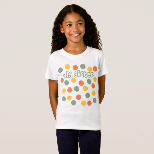Big Sister Stippen T-shirt (Voorkant volledig)