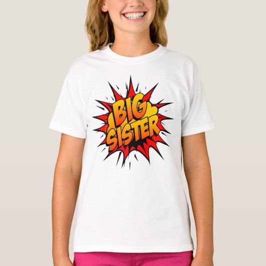 Big Sister Super Hero T-shirt (Voorkant)