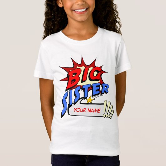 Big Sister Superheld T-shirt (Voorkant)