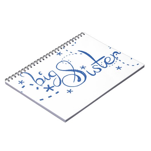 Big Sister Swirl Design Notitieboek (Linkerzijde)