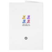 Big Sister Teddy Bear Aangepast Wenskaart (Achterkant)