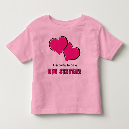 Big Sister-to-Be Kinder Shirts (Voorkant)