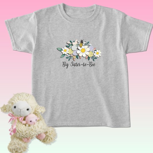 Big Sister-to-Bee Baby Shower  T-shirt
