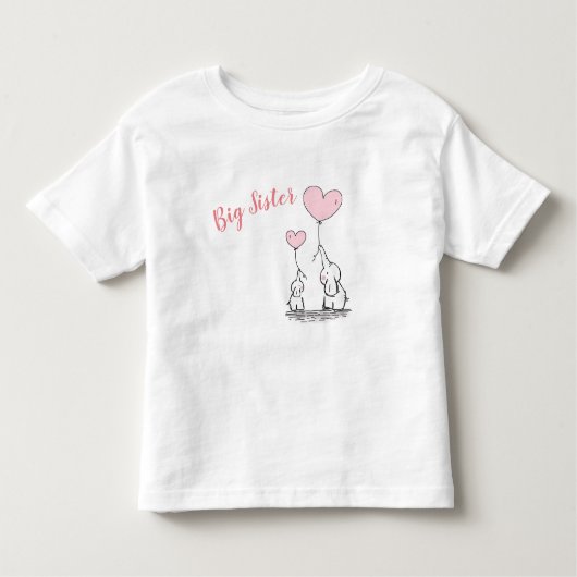 Big Sister Toddler T-shirt (Voorkant)