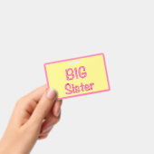 Big Sister Typografie Badge (Handheld)