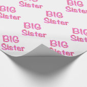 Big Sister Typografie Cadeaupapier (Hoek)
