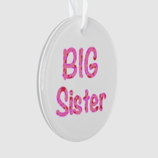 Big Sister Typografie Ornament (voorkant)