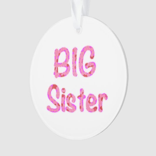 Big Sister Typografie Ornament (voorkant)