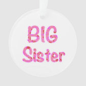 Big Sister Typografie Ornament (voorkant)