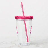 Big Sister Typography Personalized with Name Acryl Drinkbeker (Links)
