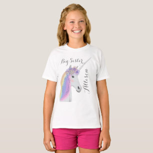 Big Sister Unicorn Aangepast T-shirt