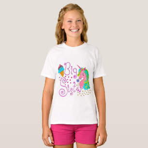 "Big Sister" Unicorn Kinder T-shirt