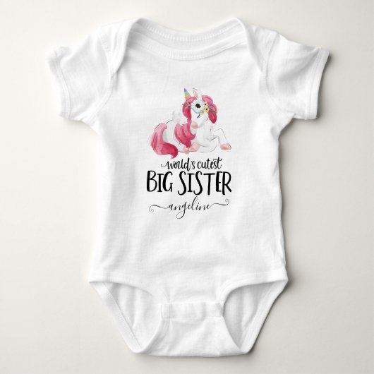 Big Sister Unicorn Romper (Voorkant)