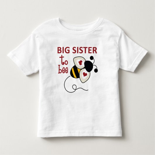 Big Sister voor Bee Kinder Shirts (Voorkant)