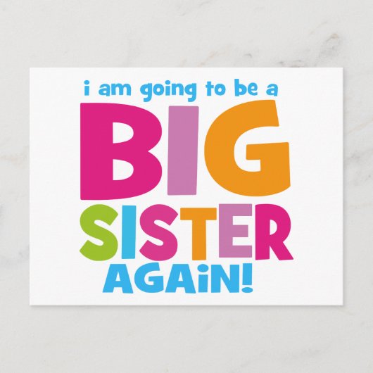 Big Sister weer Briefkaart (Voorkant)