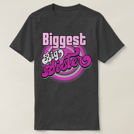 Big Sister weer Funny  grootste zuster T-shirt (Design voorkant)