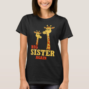 Big Sister weer Giraffe Baby Girl Oudere Dochter T-shirt