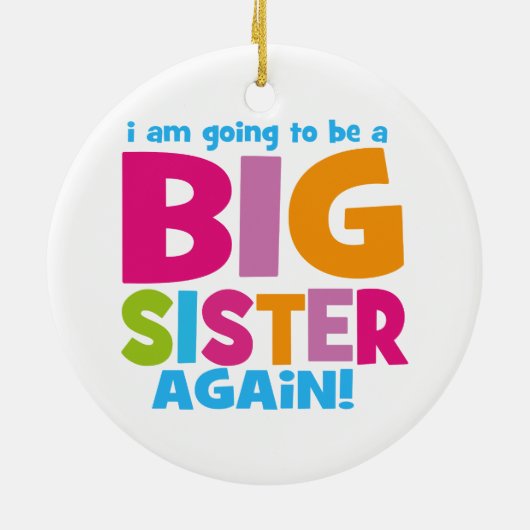 Big Sister weer Keramisch Ornament (Achterkant)