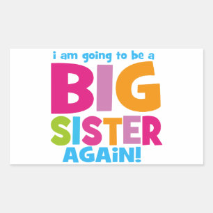 Big Sister weer Rechthoekige Sticker