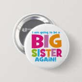 Big Sister weer Ronde Button 5,7 Cm (Voorkant /achterkant)