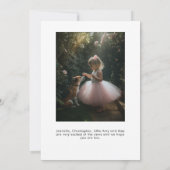 Big Sister Zwangerschap Aankondiging Foto (Achterkant)