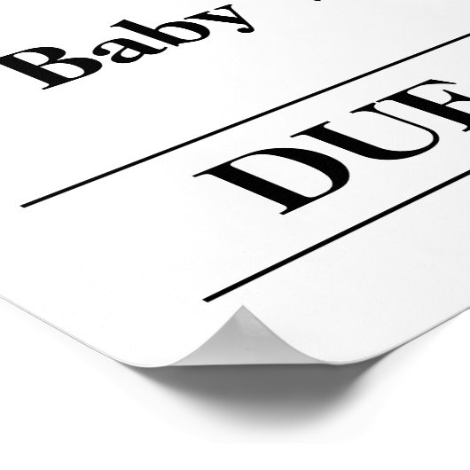 Big Sister zwangerschapsaankondiging krantenvouw Poster (Hoek)