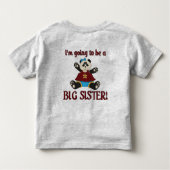 Big Sister zwangerschapsaankondiging T-shirt (Achterkant)