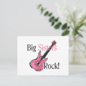 Big Sisters Rock Briefkaart (Staand voorkant)