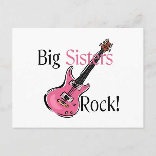 Big Sisters Rock Briefkaart (Voorkant)