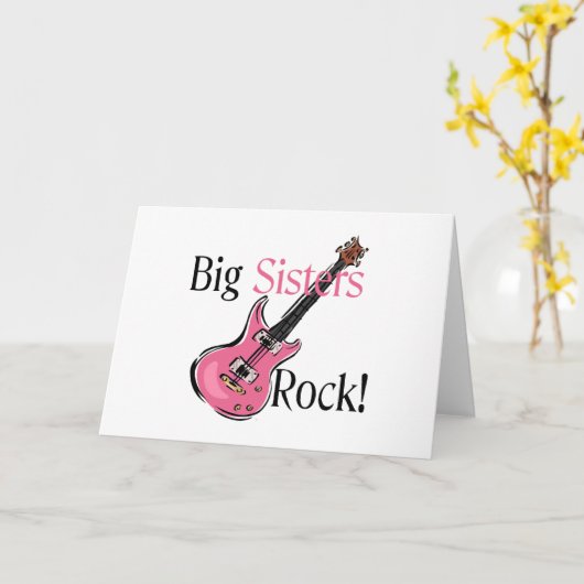 Big Sisters Rock Kaart (Gele Bloem)