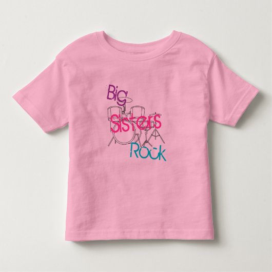 Big Sisters Rock Kinder Shirts (Voorkant)