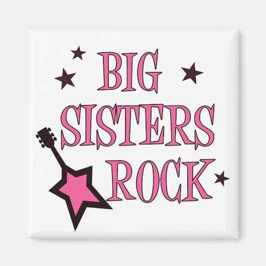 Big Sisters Rock Magneet (Voorkant)
