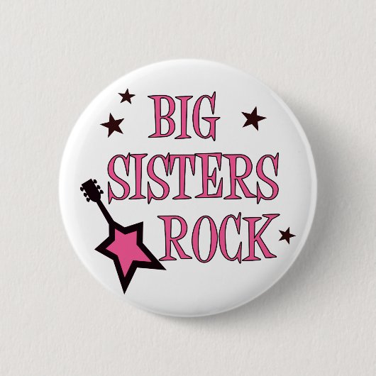 Big Sisters Rock Ronde Button 5,7 Cm (Voorkant)