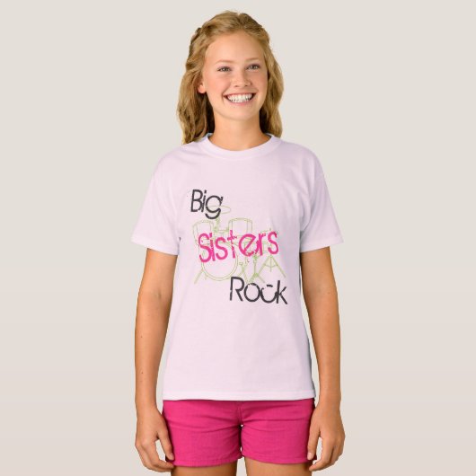 Big Sisters Rock T-shirt (Voorkant volledig)