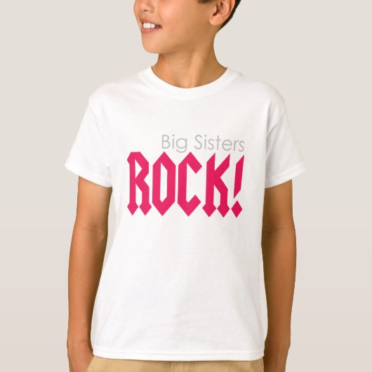 Big Sisters Rock! T-shirt (Voorkant)
