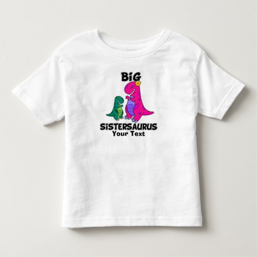 Big Sistersaurus Kinder Shirts (Voorkant)