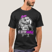 Big Sistersaurus T Rex Dinosaur Funny Moederdag T-shirt (Voorkant)