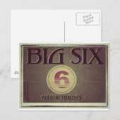 Big Six Old Label Briefkaart (Voorkant / Achterkant)