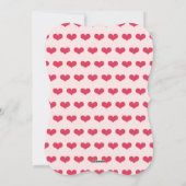 Big Sketched Love Typography Valentijnsdag Foto Feestdagenkaart (Achterkant)