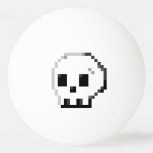 Big Skull-pixel, 8-bits Ping Pong Ball