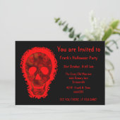 Big Skull Red 'You are InvUitnodigd'-uitnodiging Kaart (Staand voorkant)