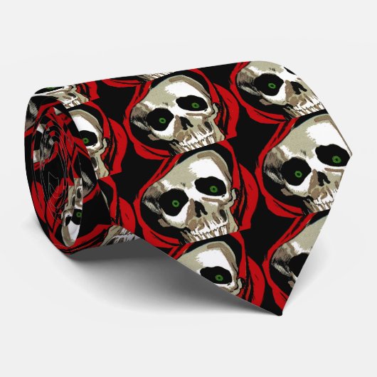 Big Skull Stropdas (Opgerold)