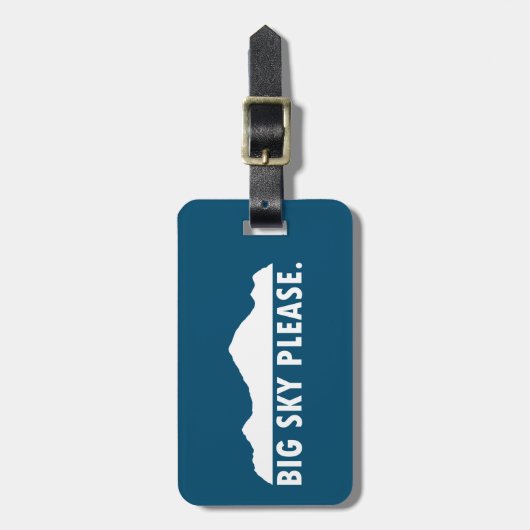 Big Sky Alsjeblieft Bagagelabel (Voorkant verticaal)