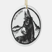 Big Sky Burro Keramisch Ornament (Rechts)