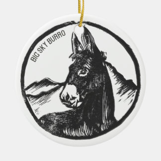Big Sky Burro Keramisch Ornament