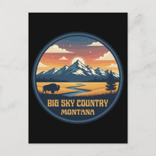 Big Sky Country Montana Briefkaart